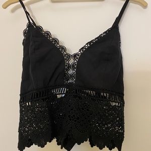 Tobi Black Crop Top